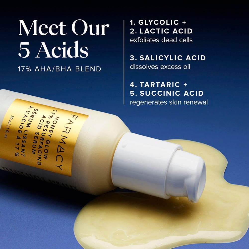 Honey Glow 17% Resurfacing Acid Serum • 30ml