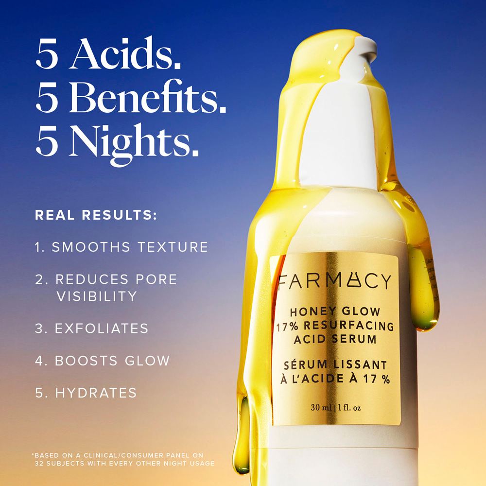 Honey Glow 17% Resurfacing Acid Serum • 30ml