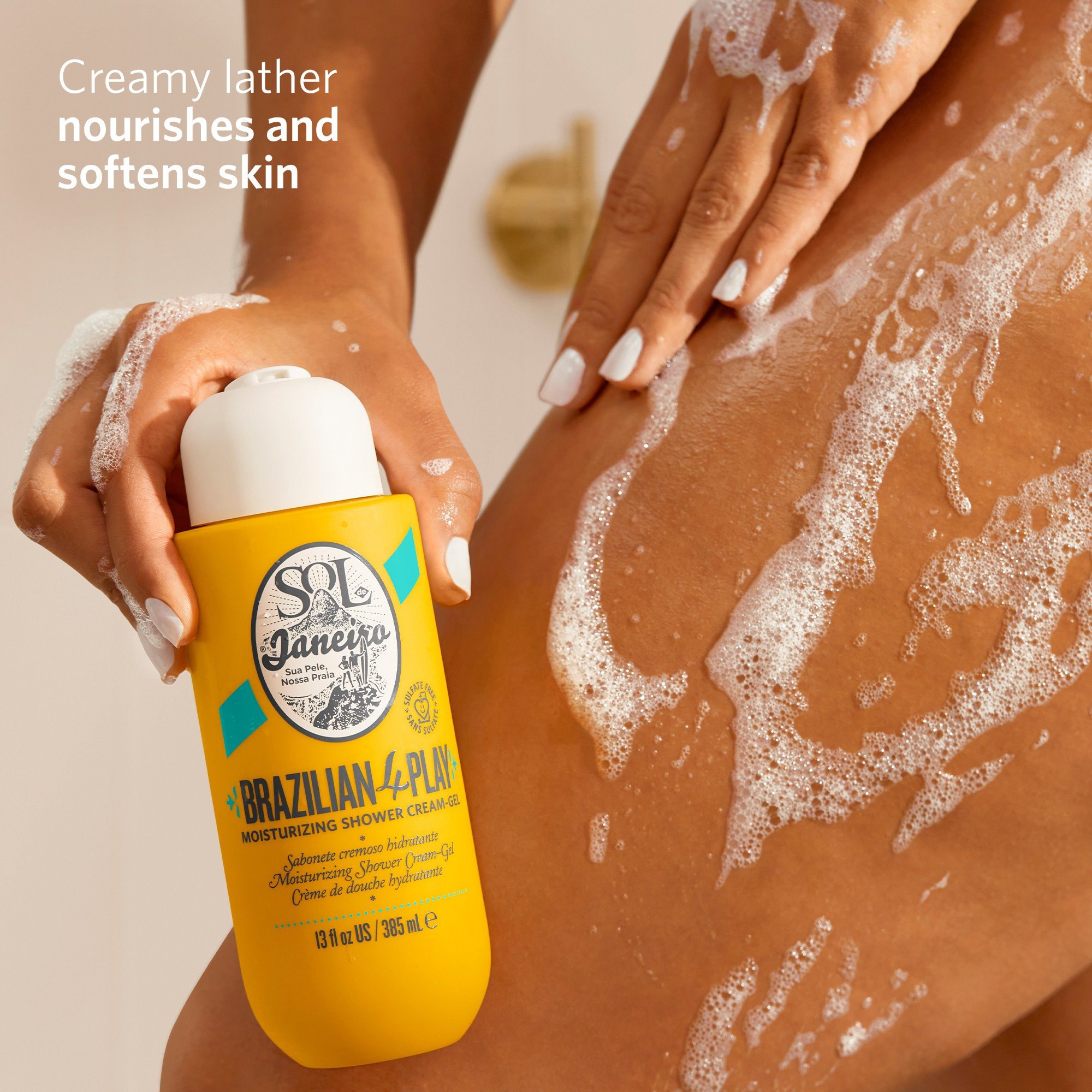 Brazilian 4 Play Moisturizing Shower Cream-Gel • 385ml