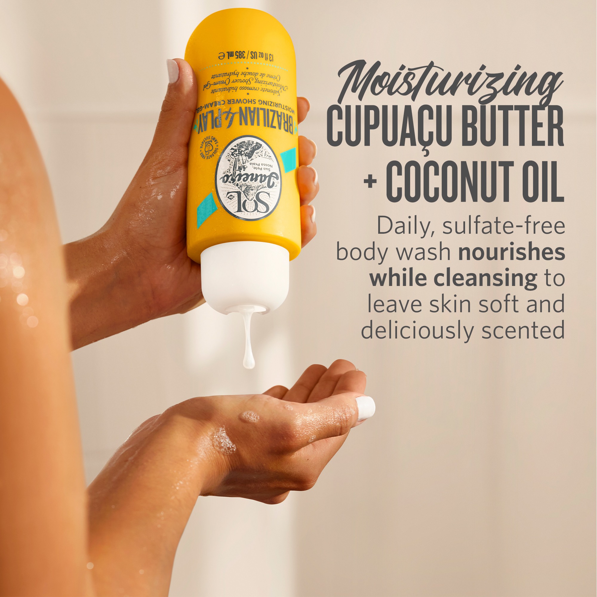 Brazilian 4 Play Moisturizing Shower Cream-Gel • 385ml