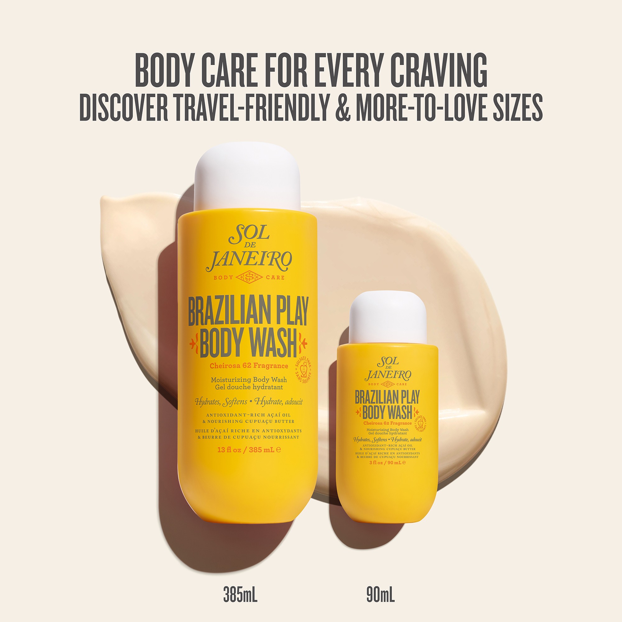 Brazilian 4 Play Moisturizing Shower Cream-Gel • 385ml