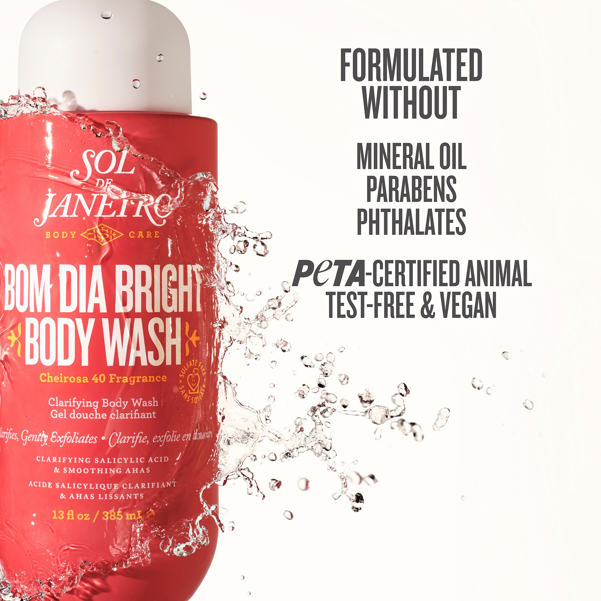 Bom Dia Bright Clarifying AHA BHA Body Wash • 385ml