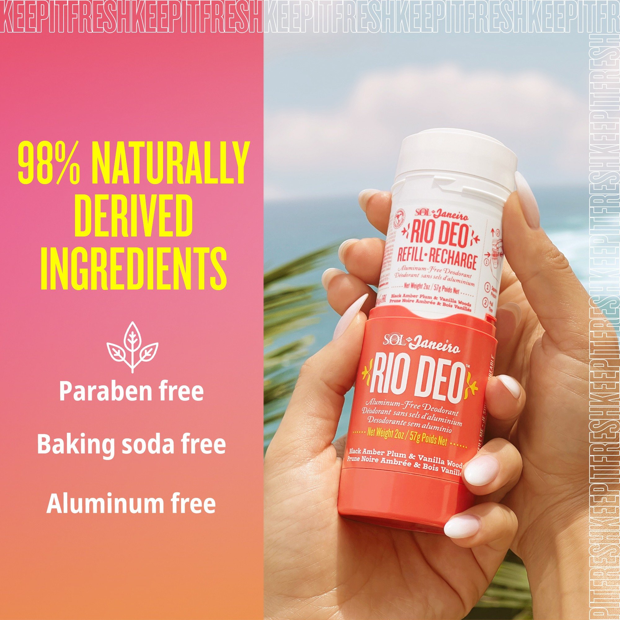Rio Deo Aluminum Free Deodorant Cheirosa 40 • 57g