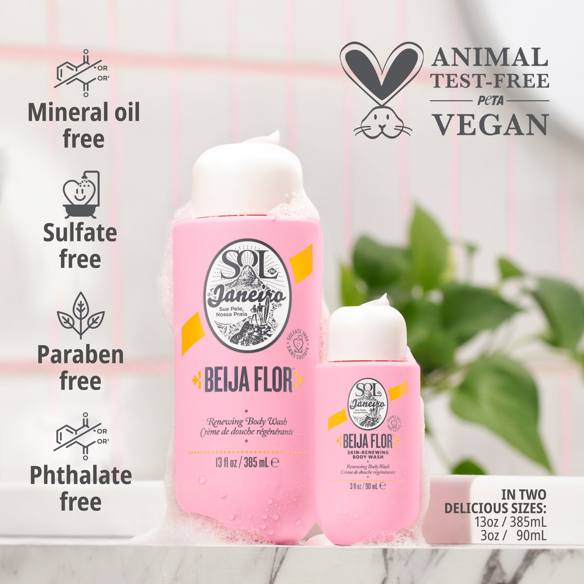 Beija Flor Skin Renewing Body Wash • 385ml