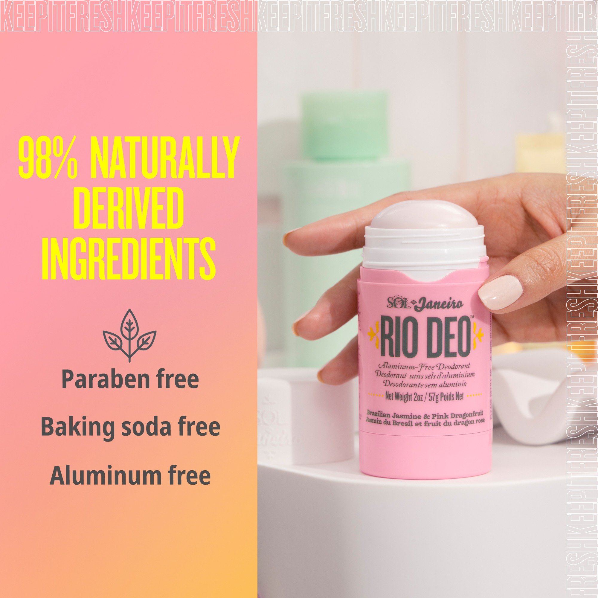 Rio Deo Aluminum Free Deodorant Cheirosa 68 • 57g