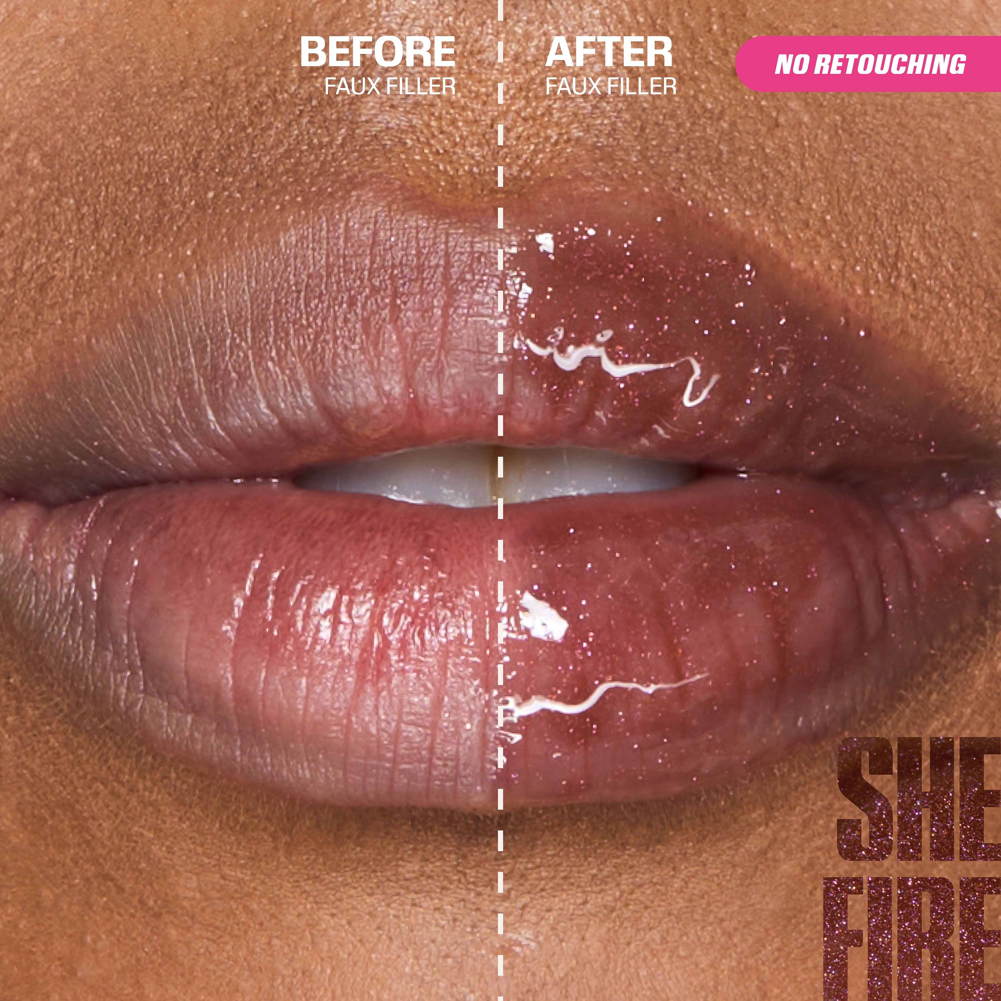 Icy Nude Faux Filler Lip Gloss • She Fire