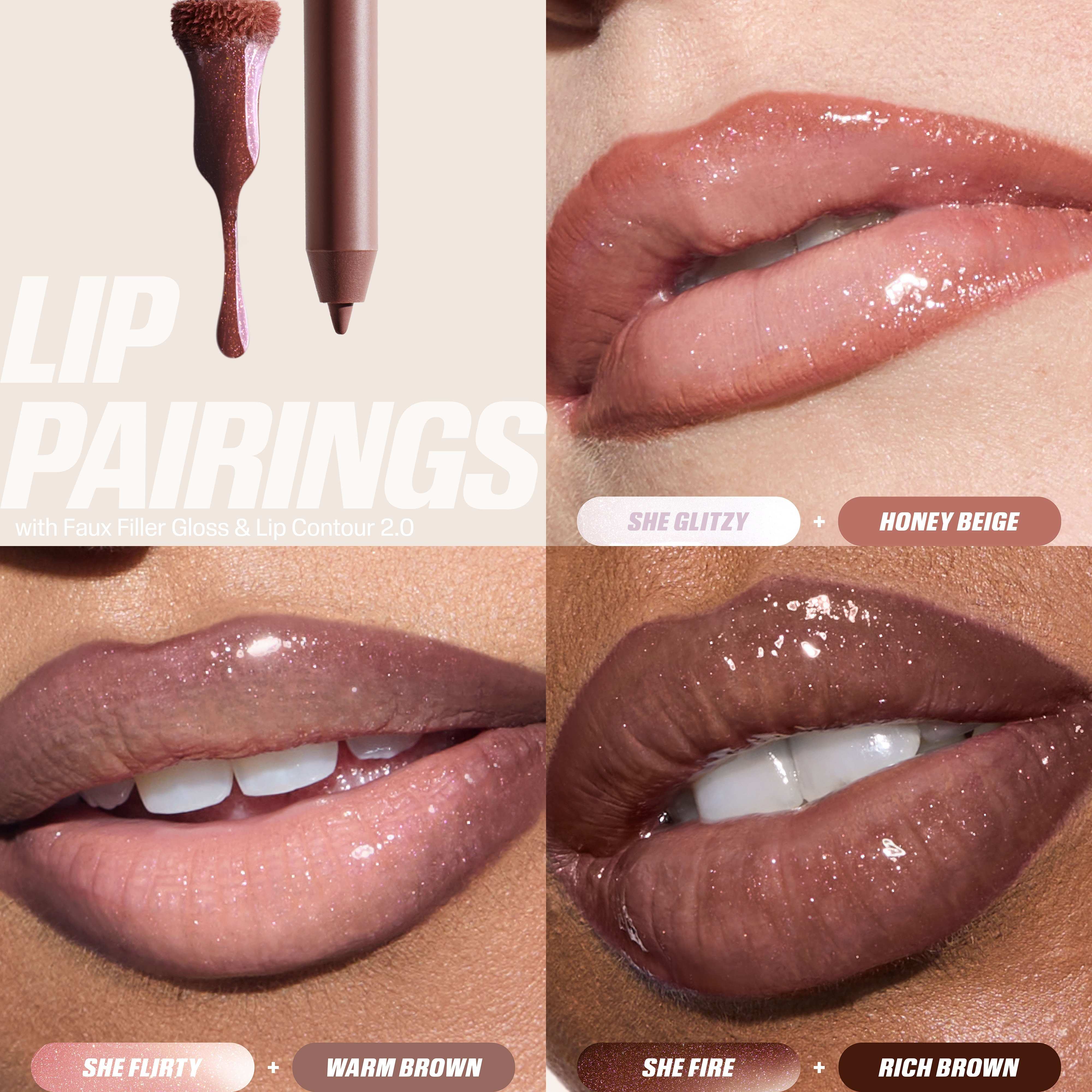 Icy Nude Faux Filler Lip Gloss • She Glitzy