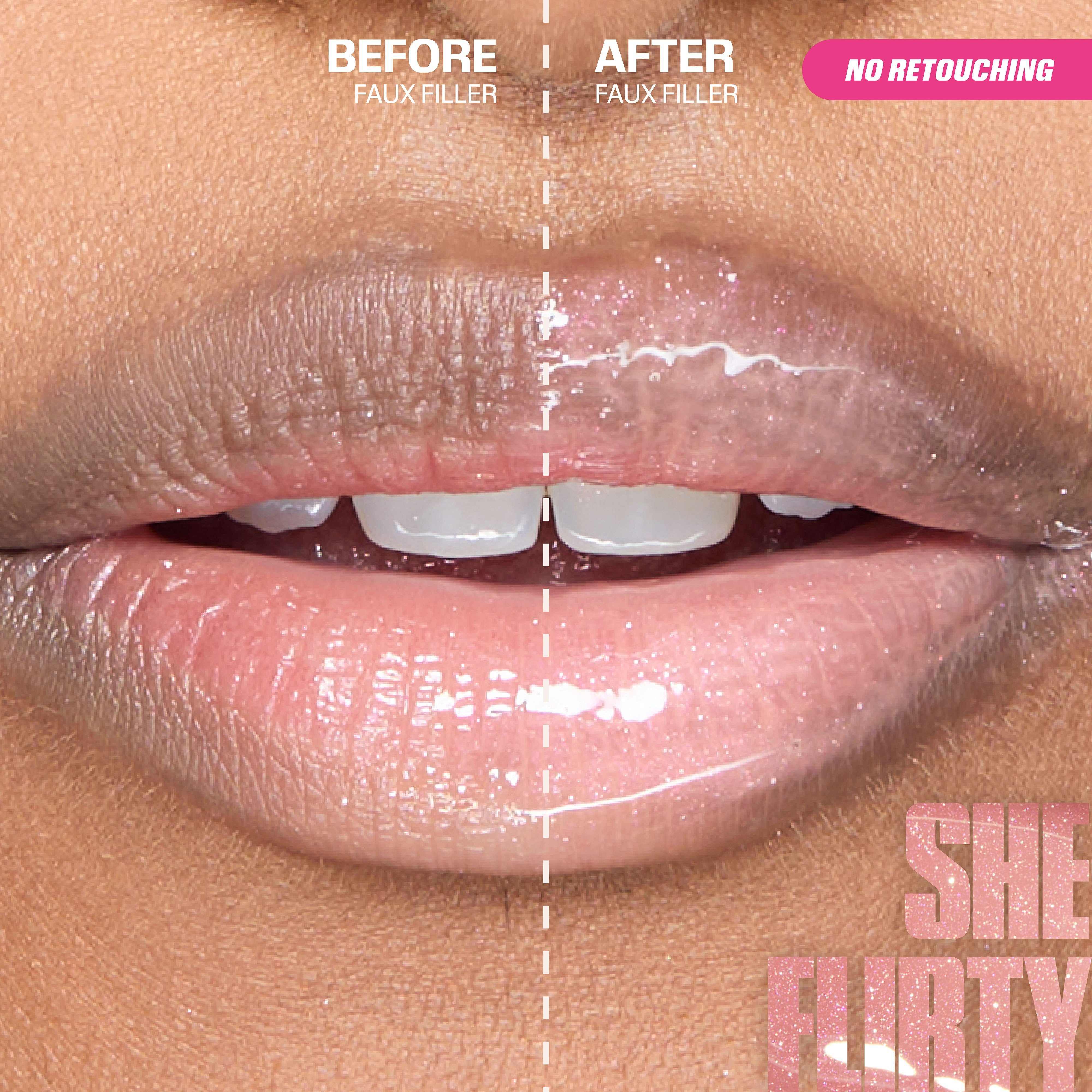 Icy Nude Faux Filler Lip Gloss • She Flirty