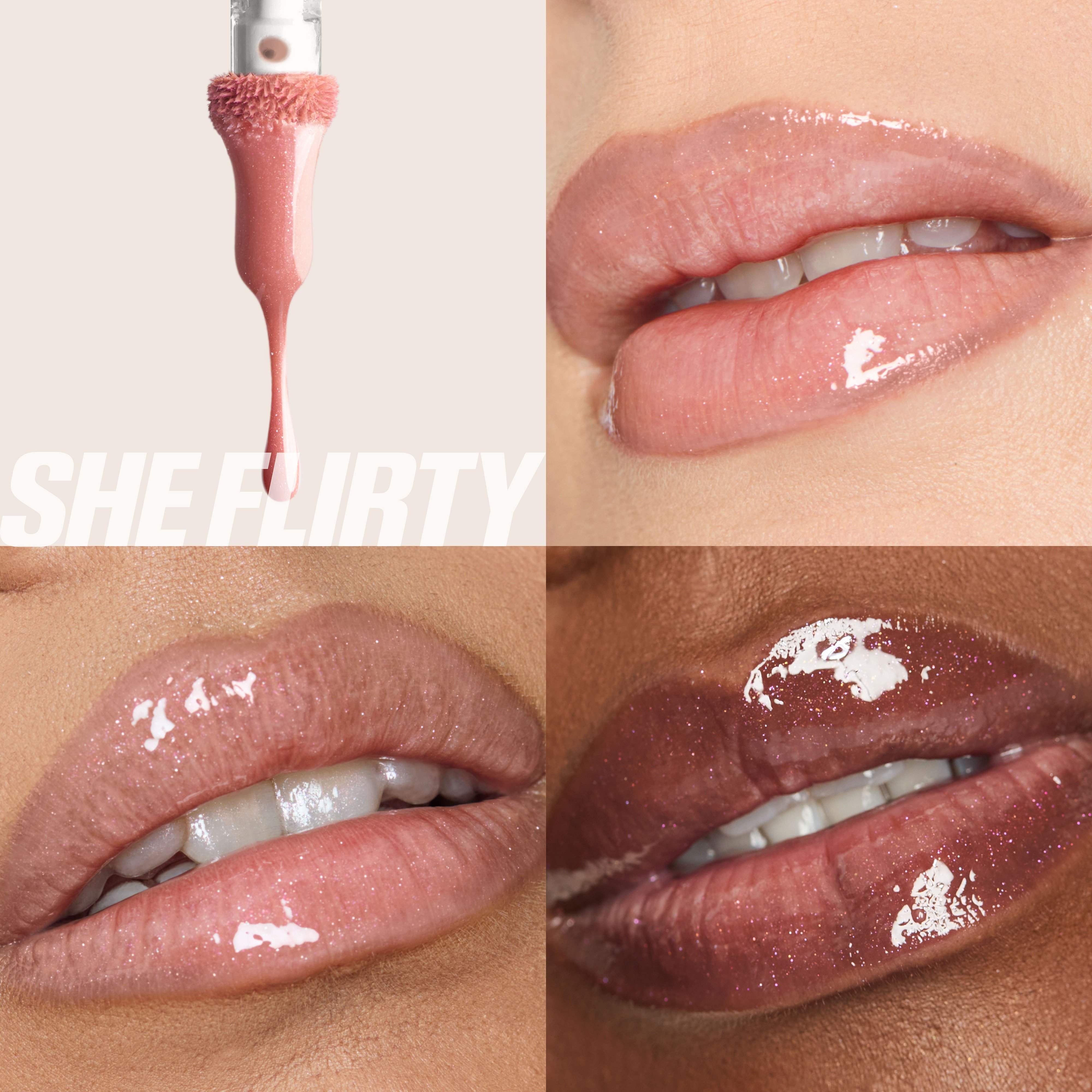 Icy Nude Faux Filler Lip Gloss • She Flirty