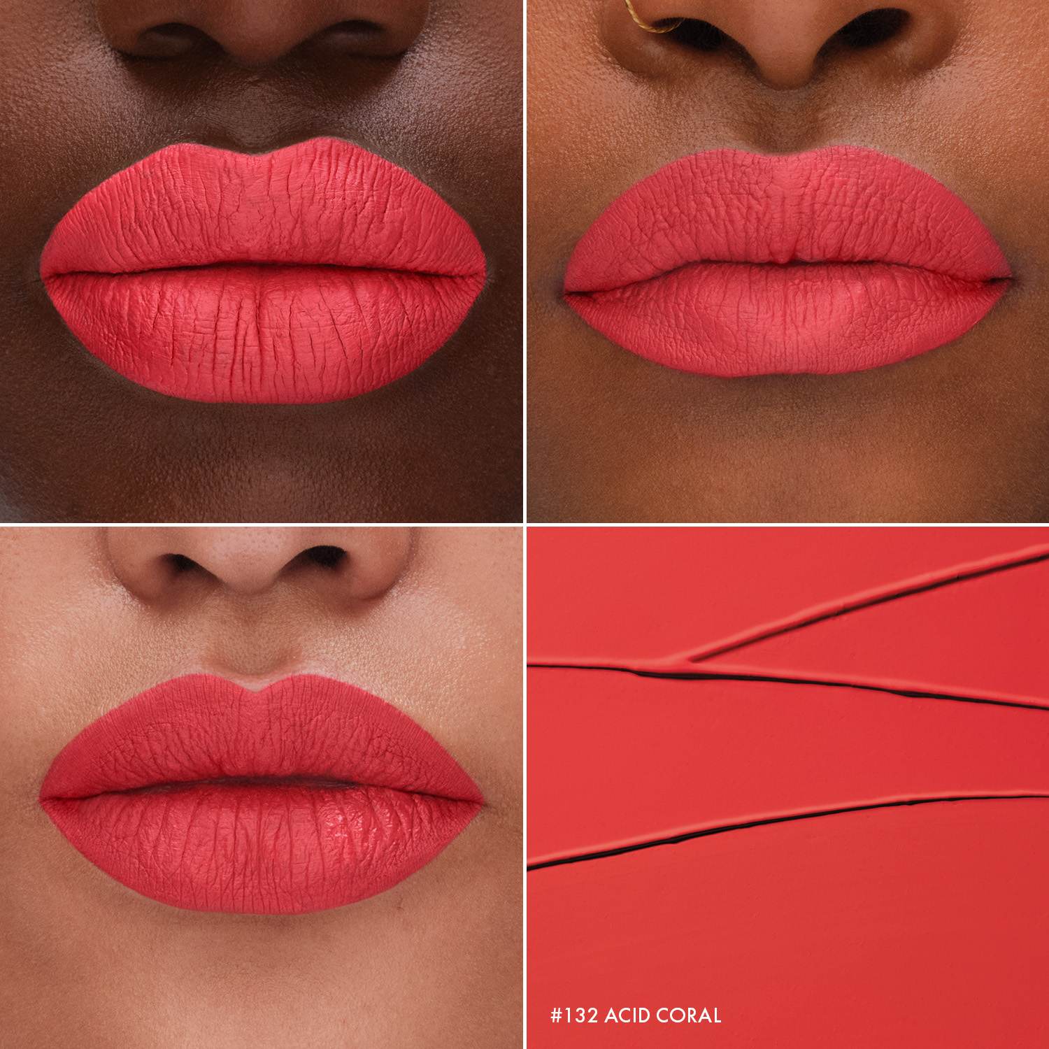 New Cream Lip Stain • 132 Acid Coral