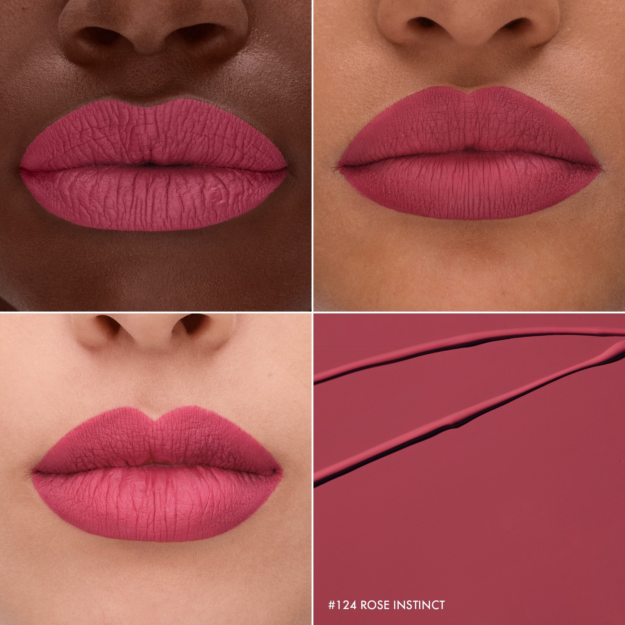 New Cream Lip Stain • 124 Rose Instinct