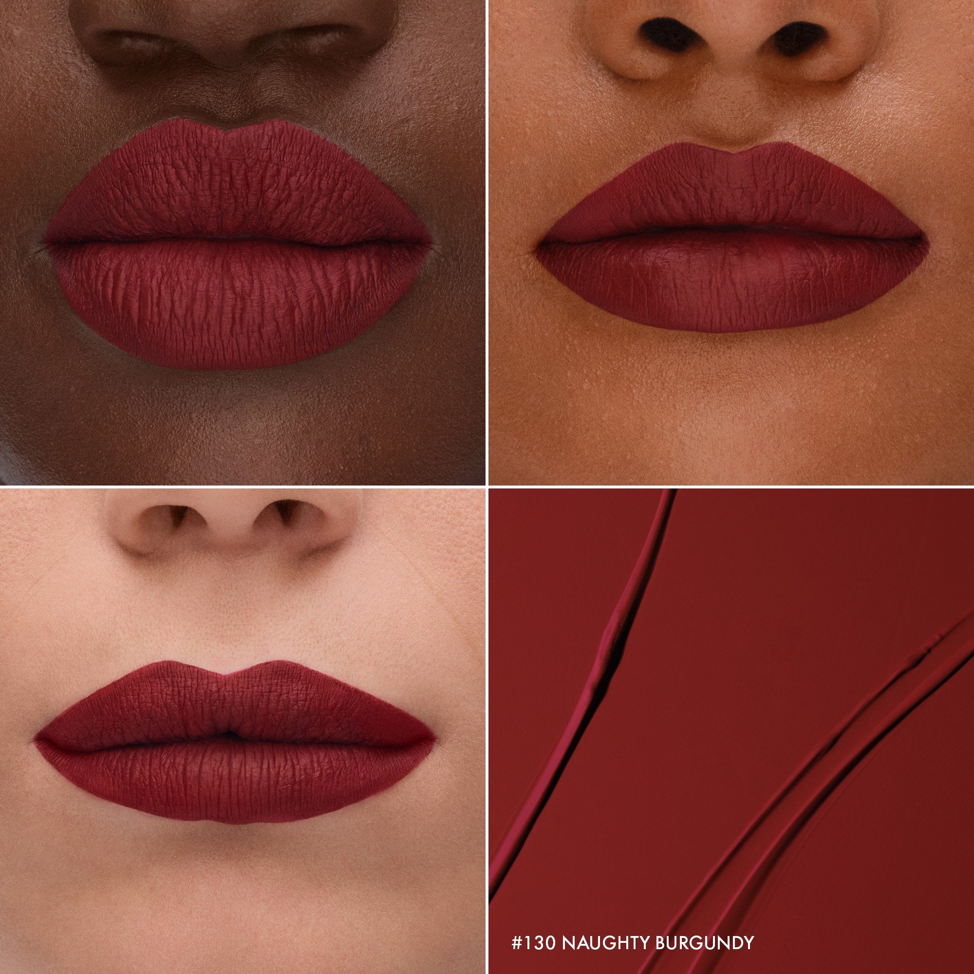 New Cream Lip Stain • 130 Naughty Burgundy