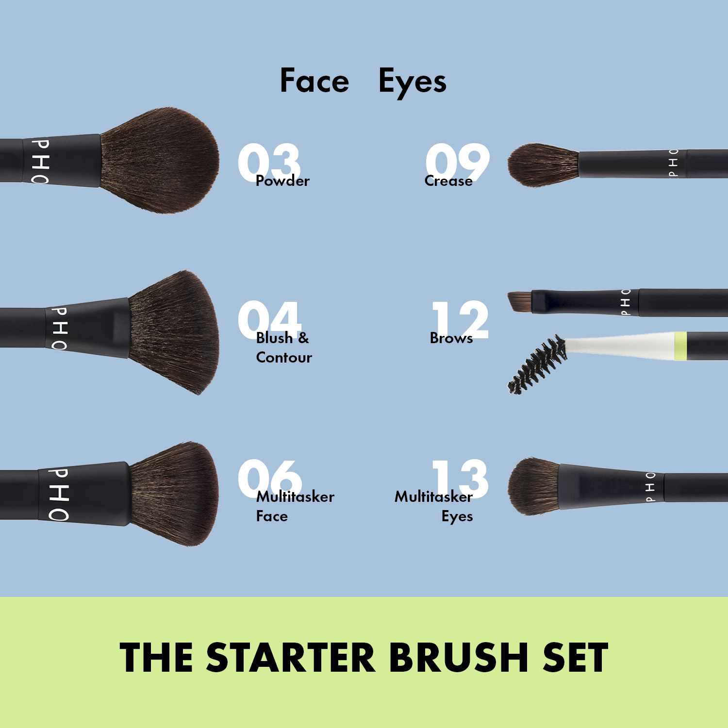 Essential Starter Brush Set • 6pc