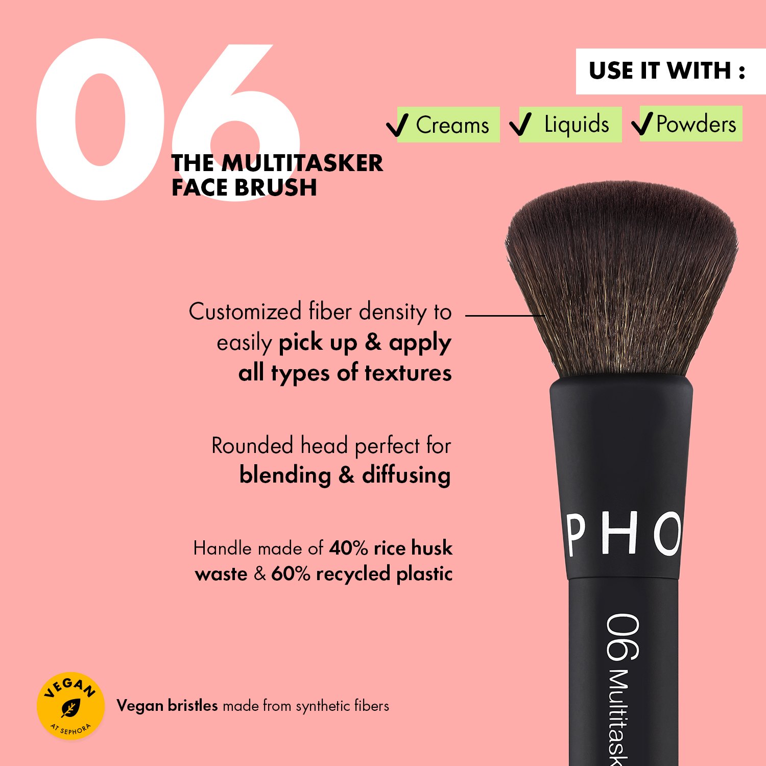 Essential Multitasker Face Brush 06 • 1pc