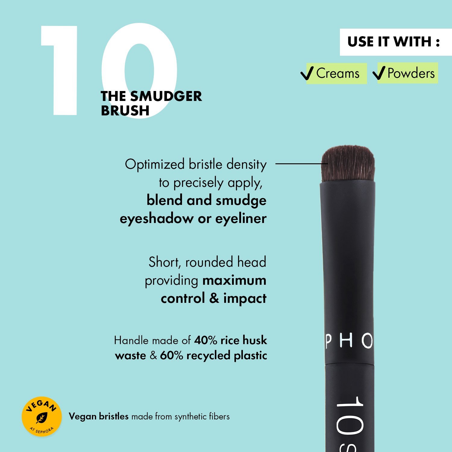 Essential Smudger Brush 10 • 1pc