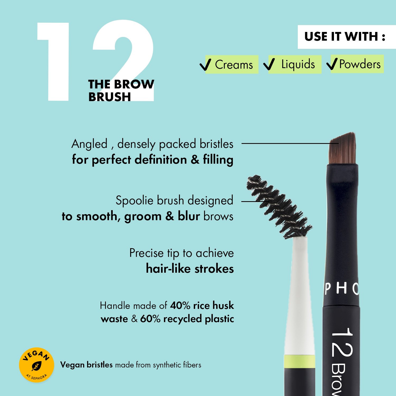Essential Brow Brush 12 • 1pc
