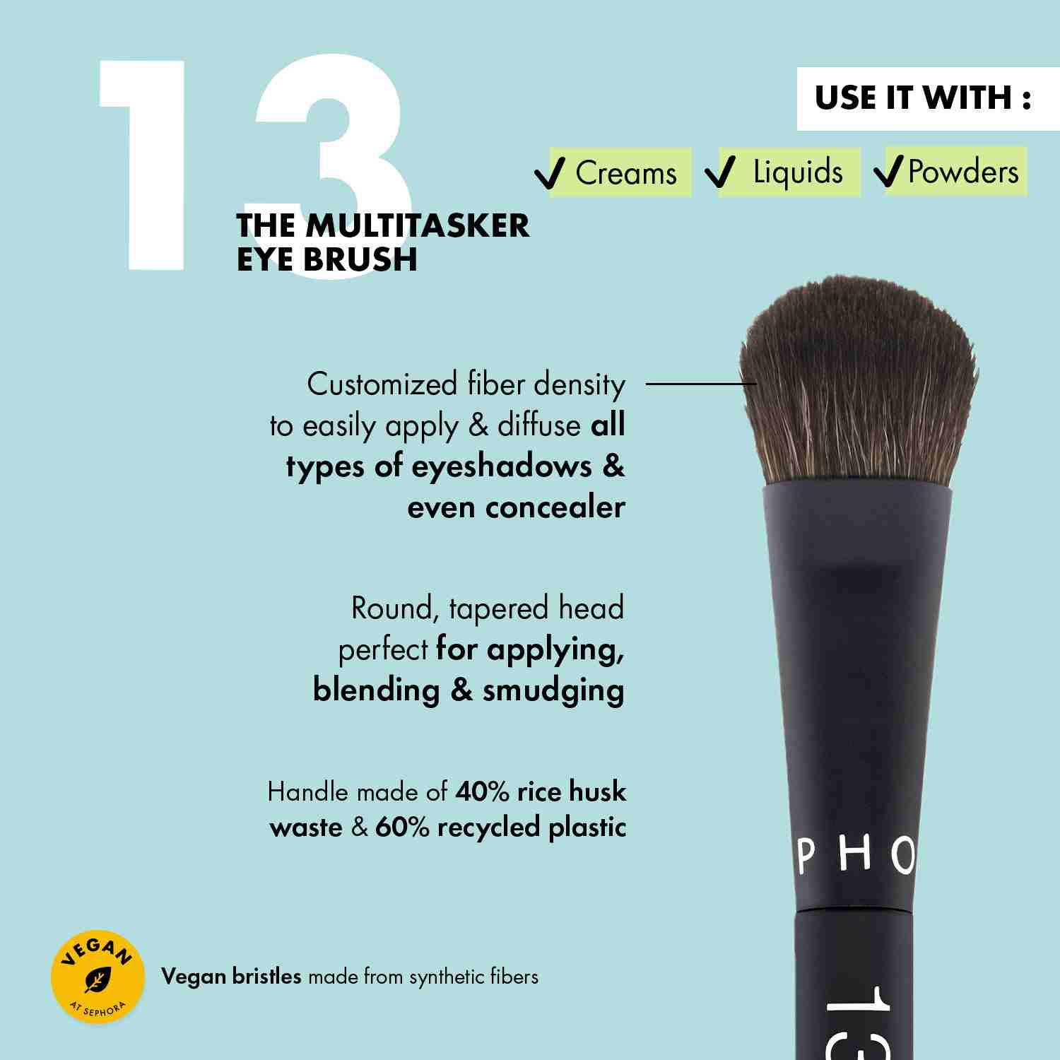 Essential Multitasker Eye Brush 13 • 1pc