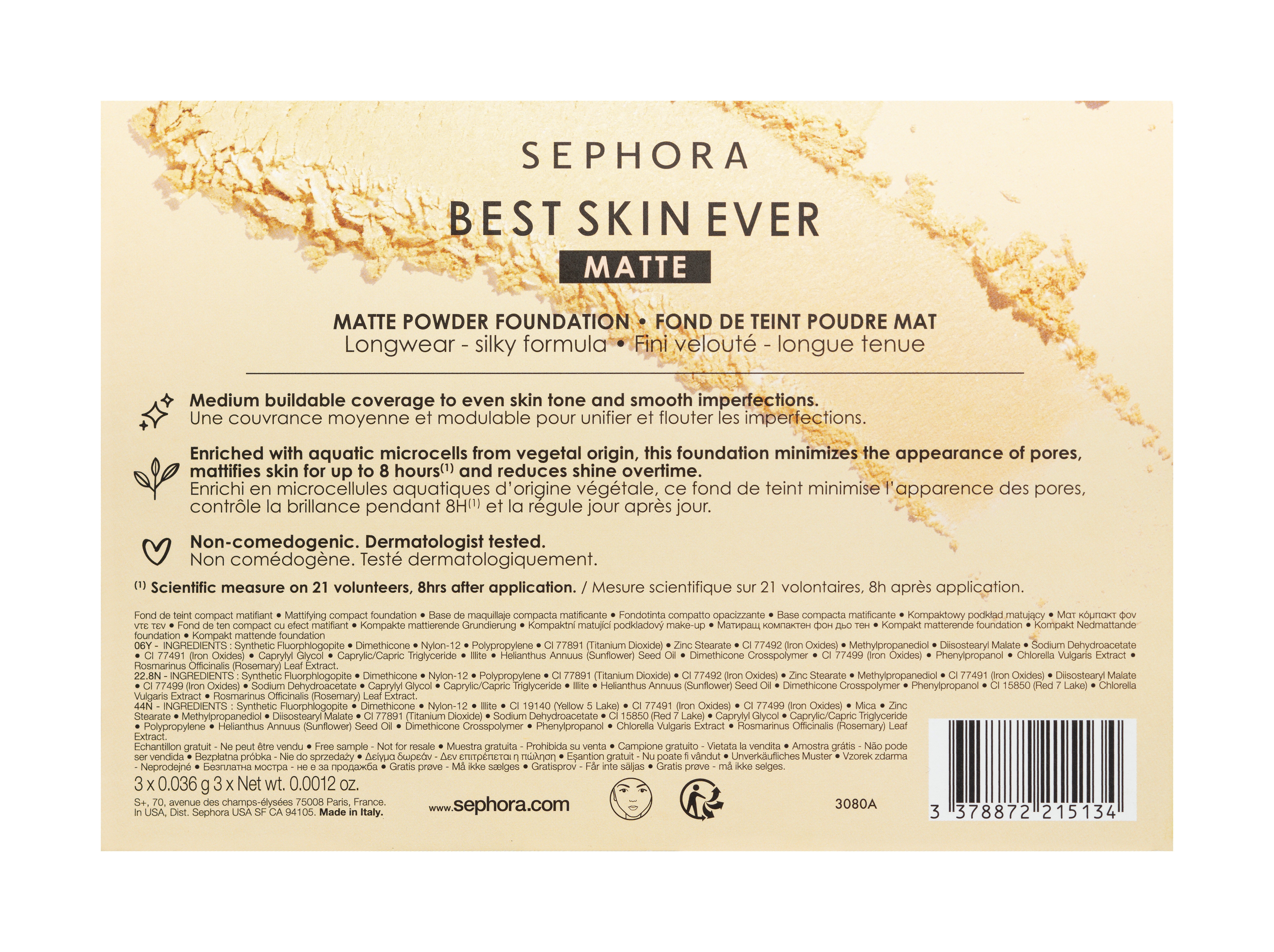 Best Skin Ever Matte Powder • 3 x 36mg