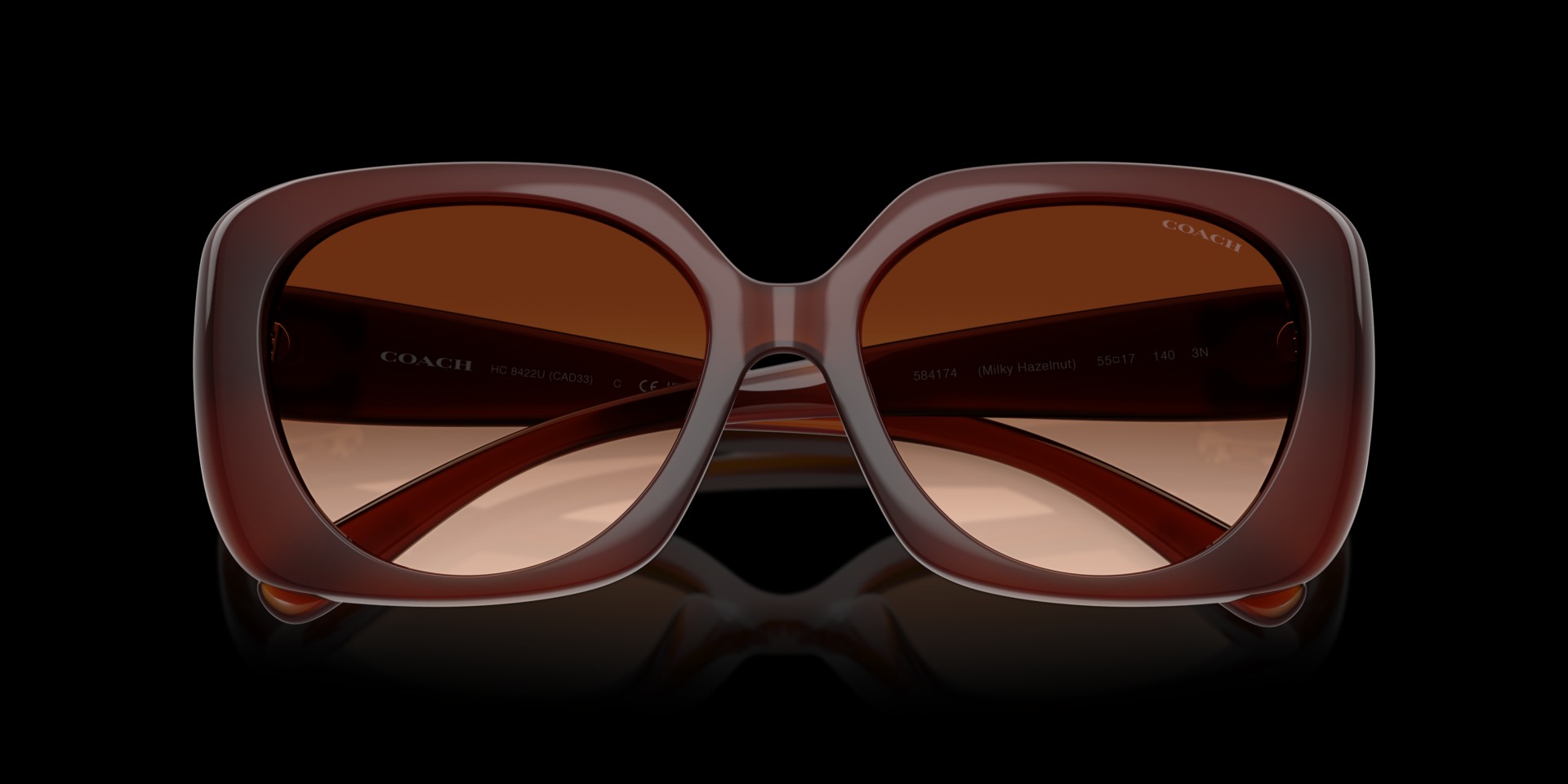 Coach Brown Injected Women Sunglass