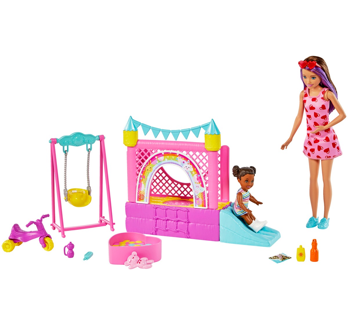 Barbie Babysitter Bounce House, 3Y+, Multicolour