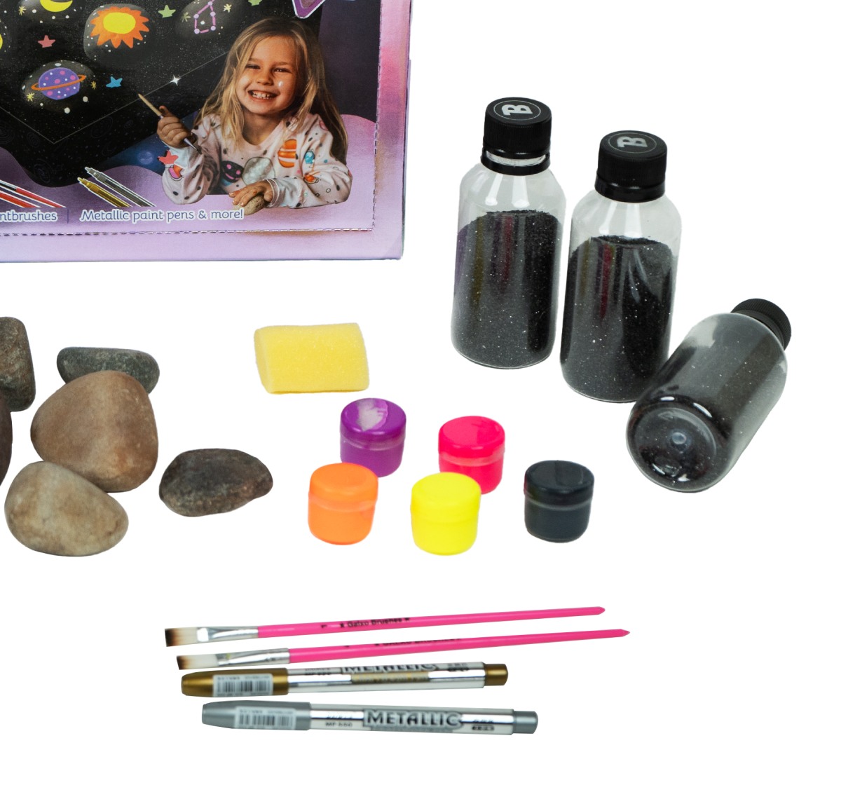 Bloomingo Rock Painting Kit - Soar Into Space, Art & Craft Kit, 6Y+