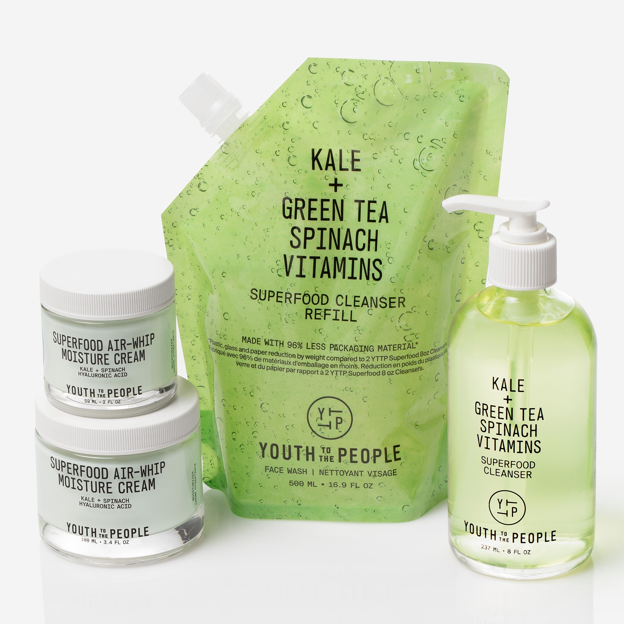 Kale + Green Tea Spinach Vitamins Superfood Cleanser Refill • 500ml