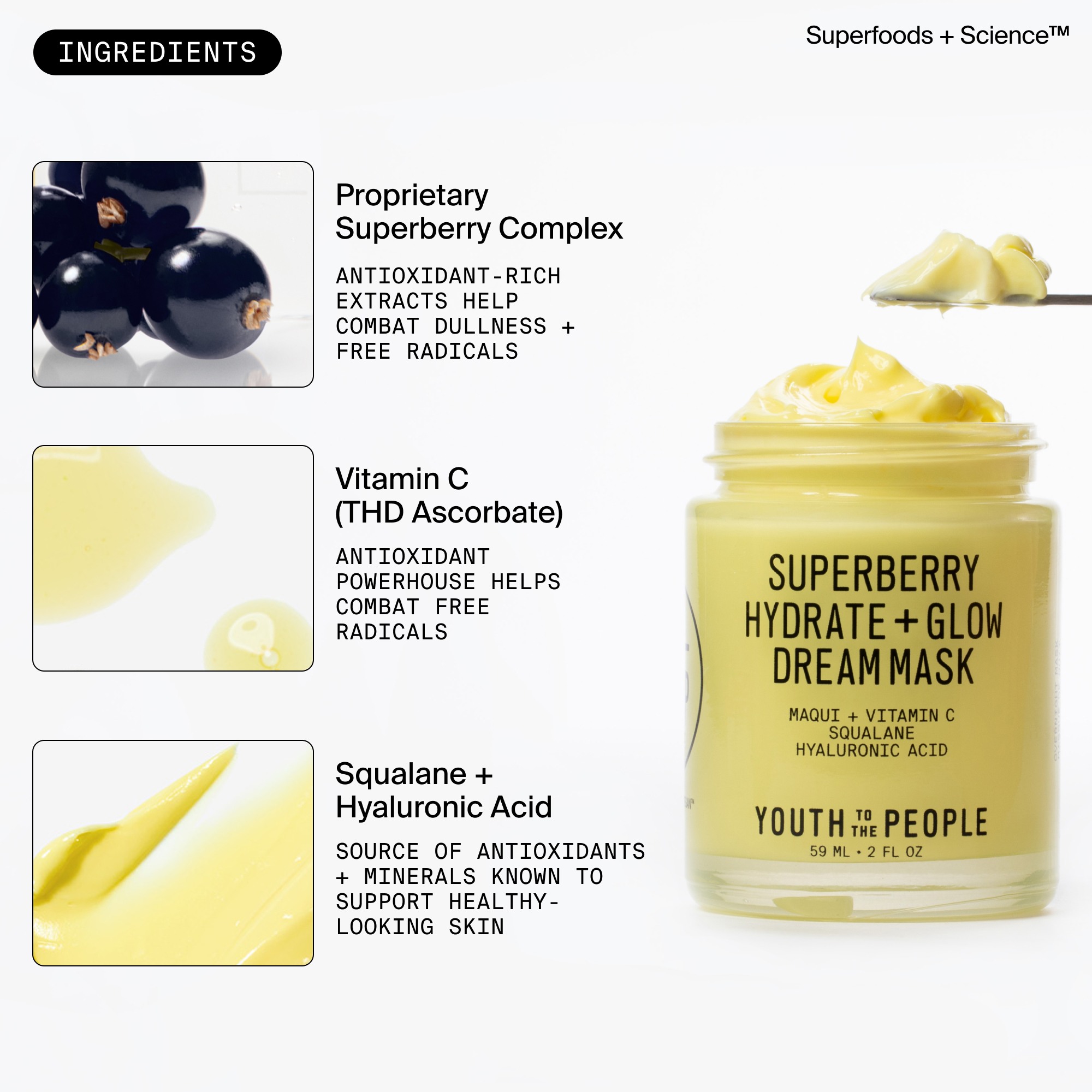 Superberry Hydrate + Glow Dream Mask • 59ml