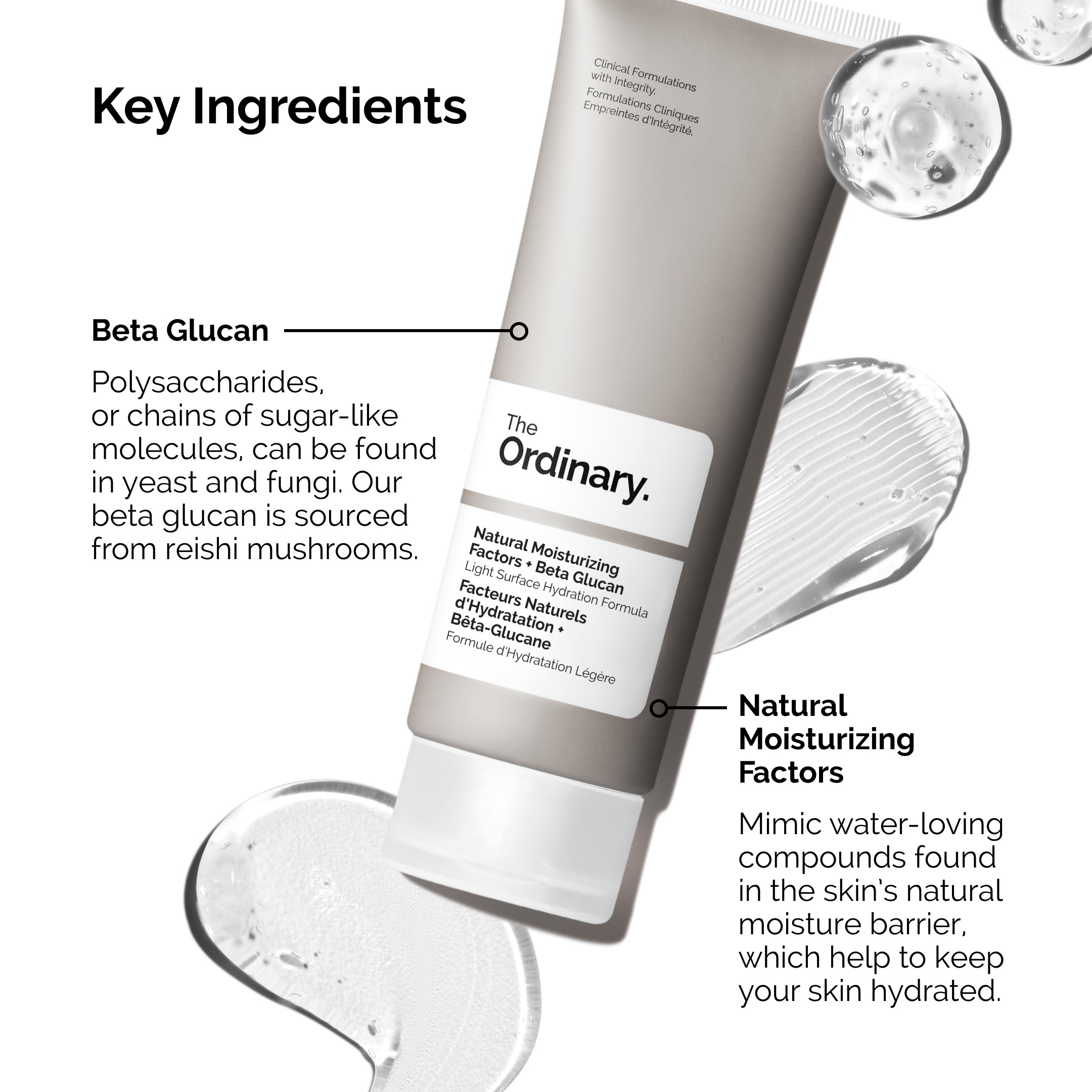 Natural Moisturizing Factors + Beta Glucan • 100ml