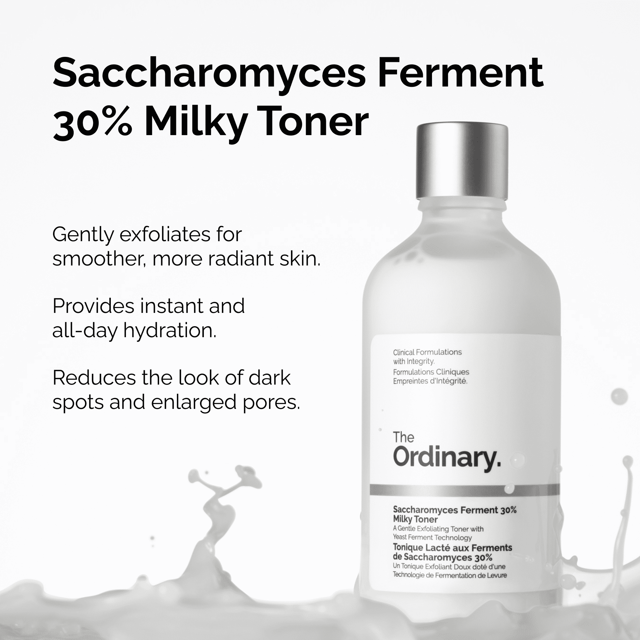 Saccharomyces Ferment 30% Milky Toner • 100ml