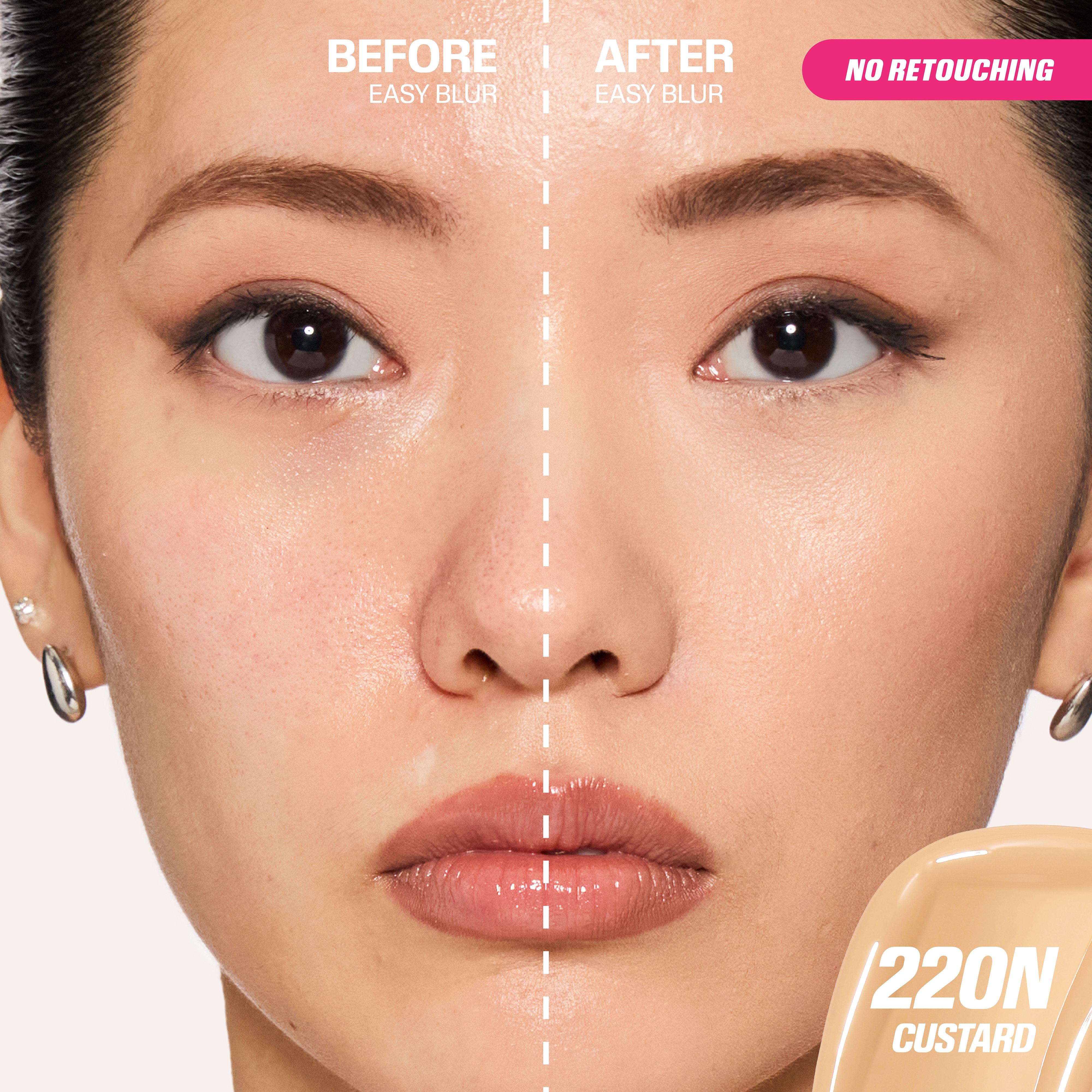 Easy Blur Natural Airbrush Foundation • Custard 220N