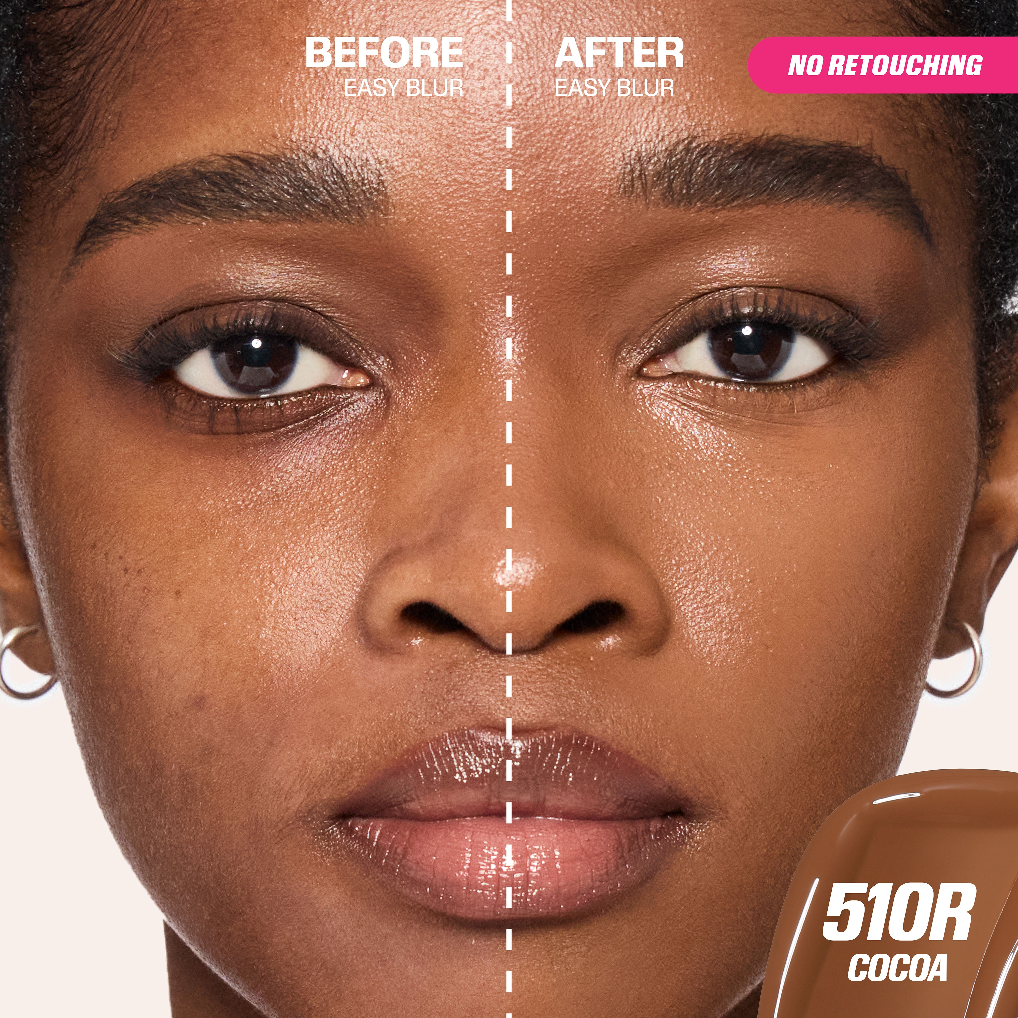 Easy Blur Natural Airbrush Foundation • Cocoa 510R