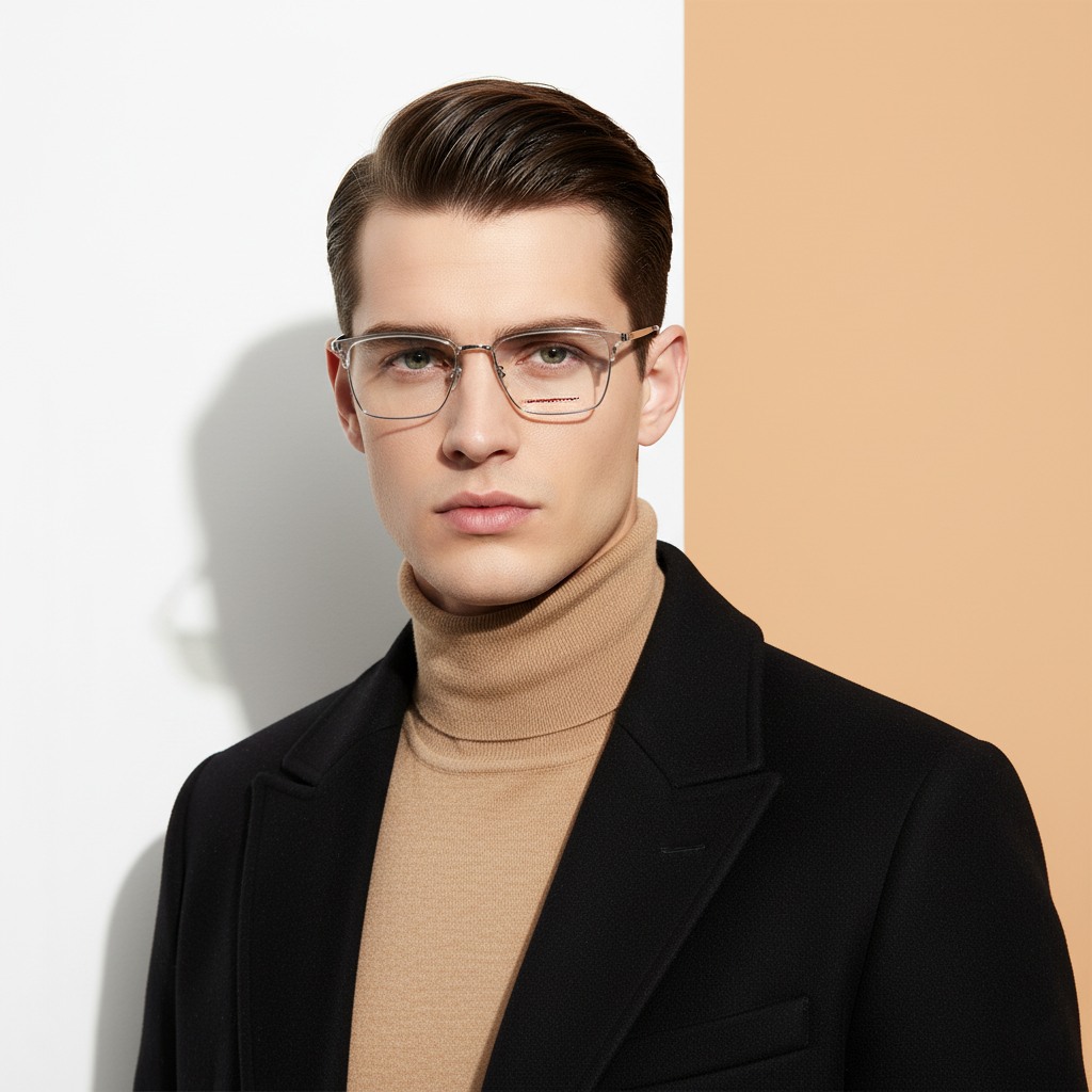 Transparent ClubMaster Frame for Men +VIBE
