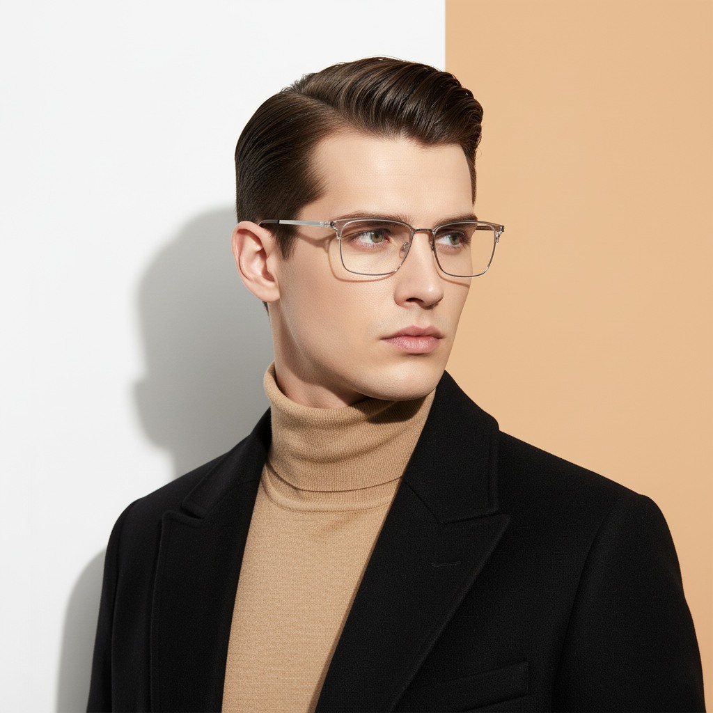 Transparent ClubMaster Frame for Men +VIBE
