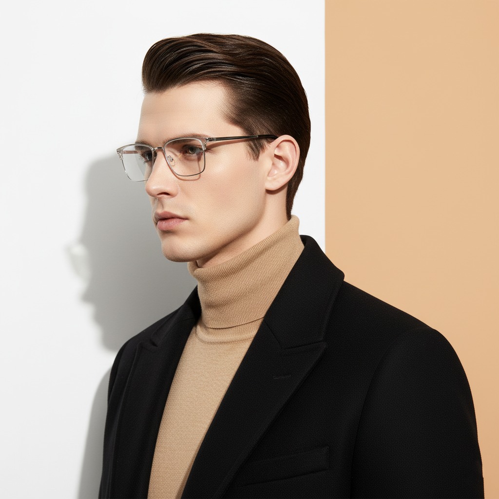 Transparent ClubMaster Frame for Men +VIBE
