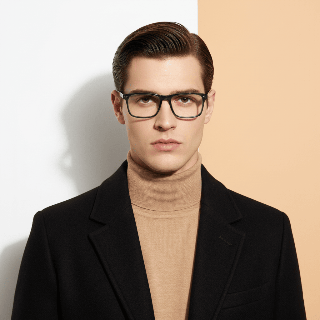 Green Rectangle Frame for Men +VIBE