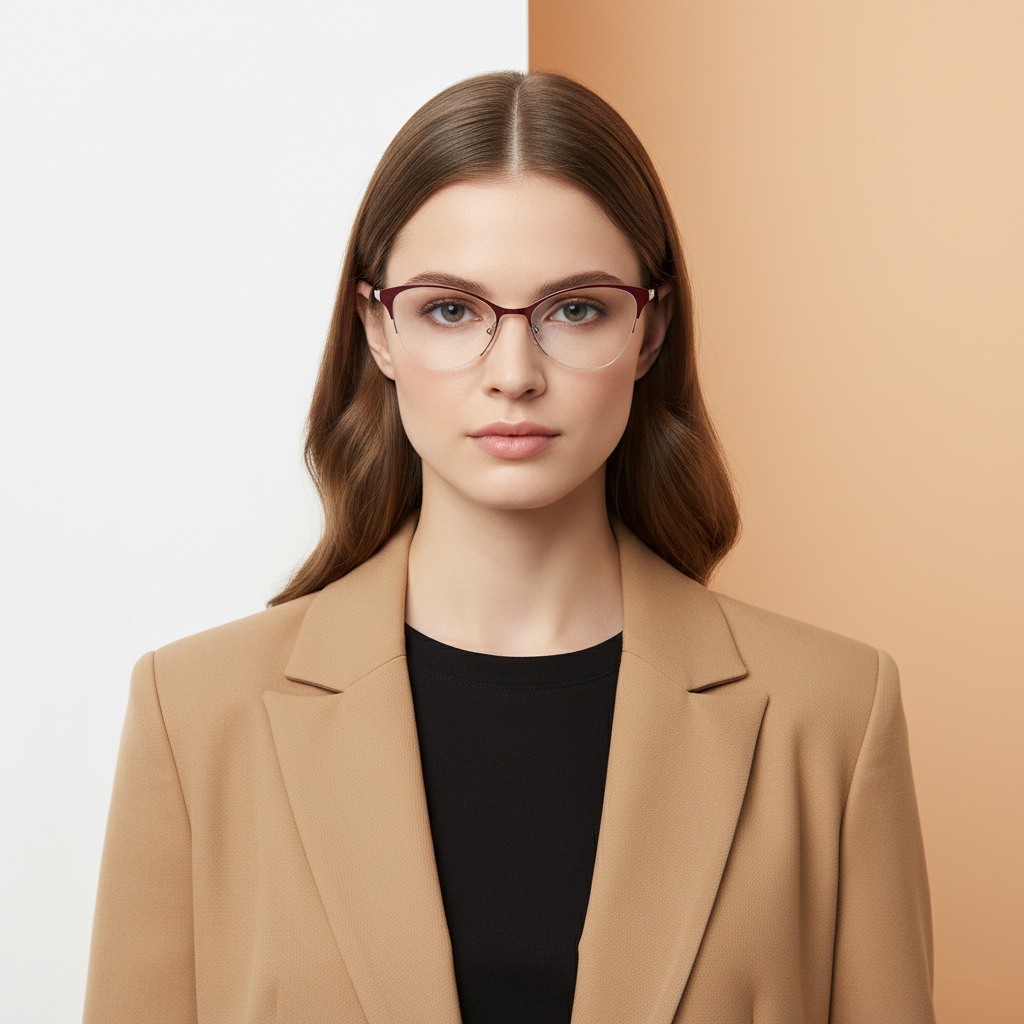 Red Cat Eye Frame for Women