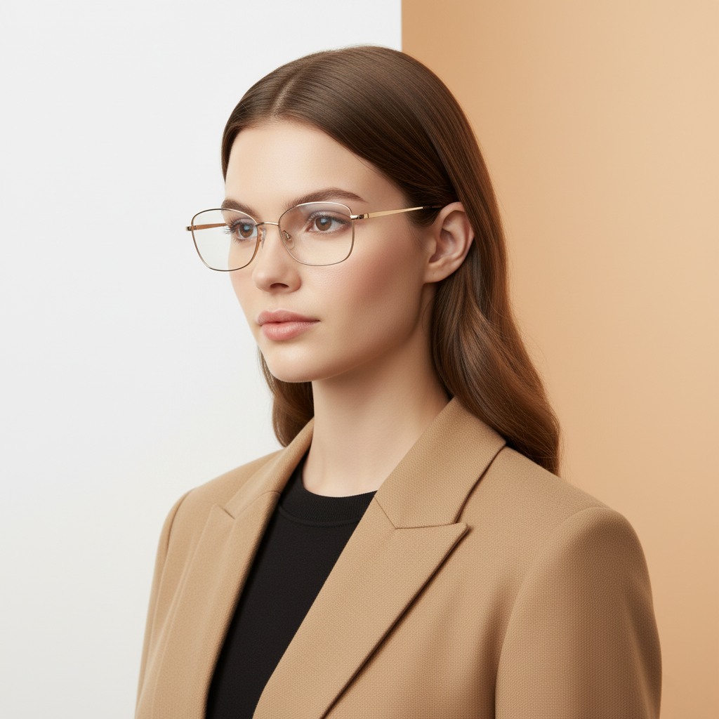 Gold Cat Eye Frame for Women