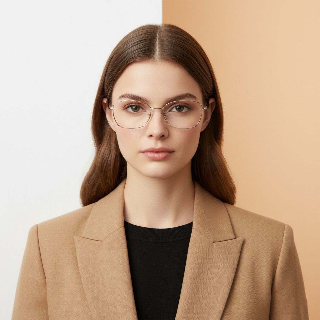 Gold Cat Eye Frame for Women