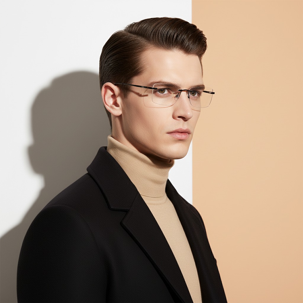 Blue Rectangle Frame for Men