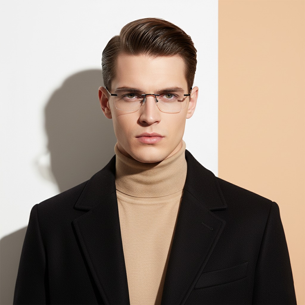 Blue Rectangle Frame for Men