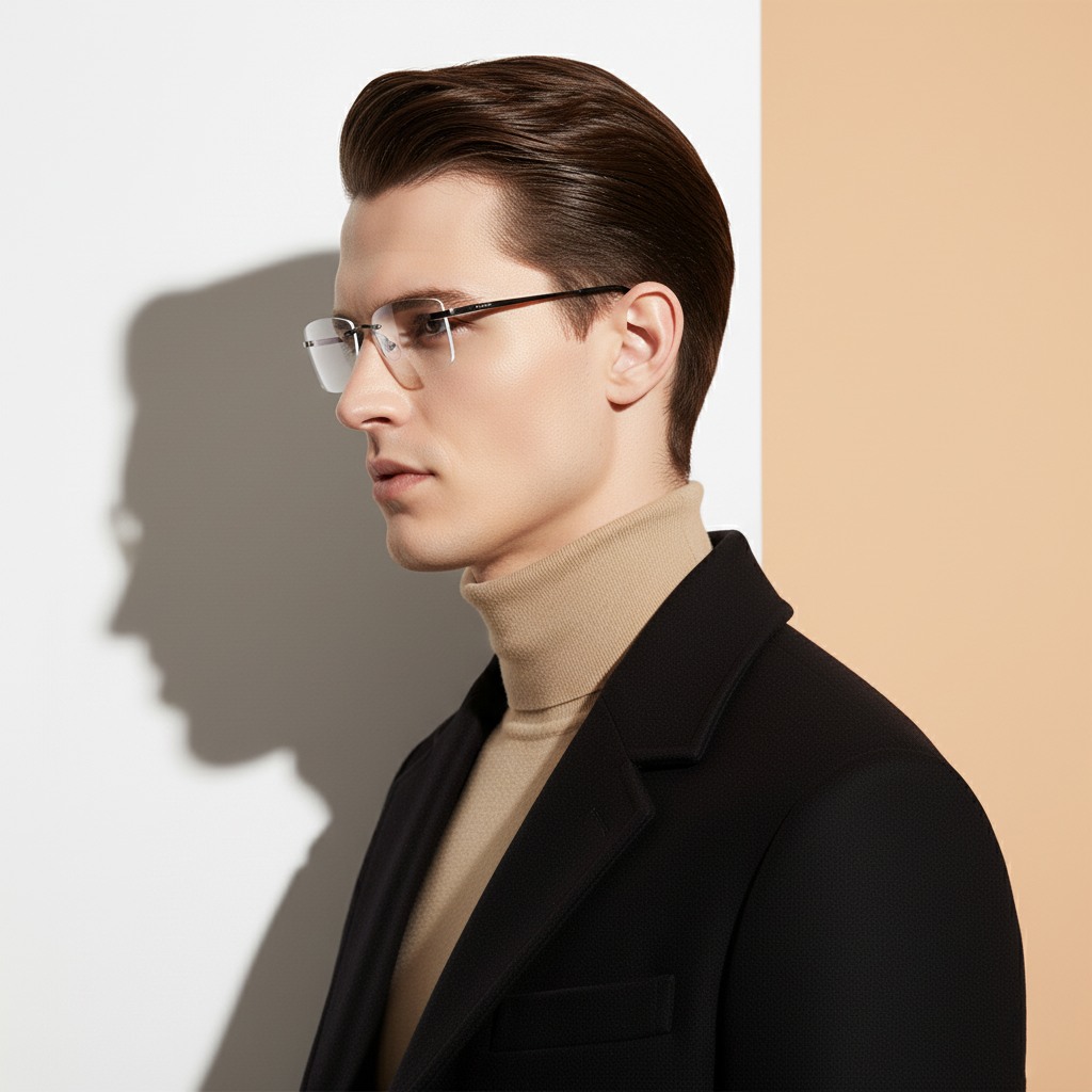 Blue Rectangle Frame for Men