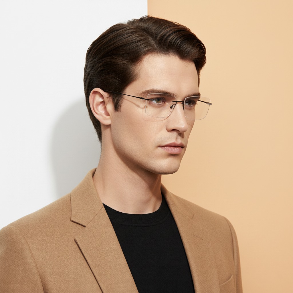 Black Rectangle Frame for Men ELITE