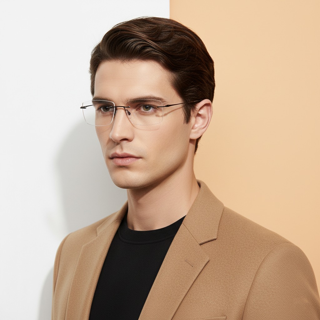 Black Rectangle Frame for Men ELITE