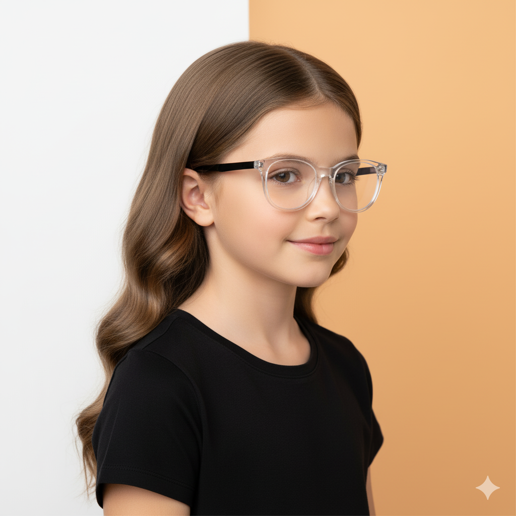 Transparent Round Frame for Girls PopVue