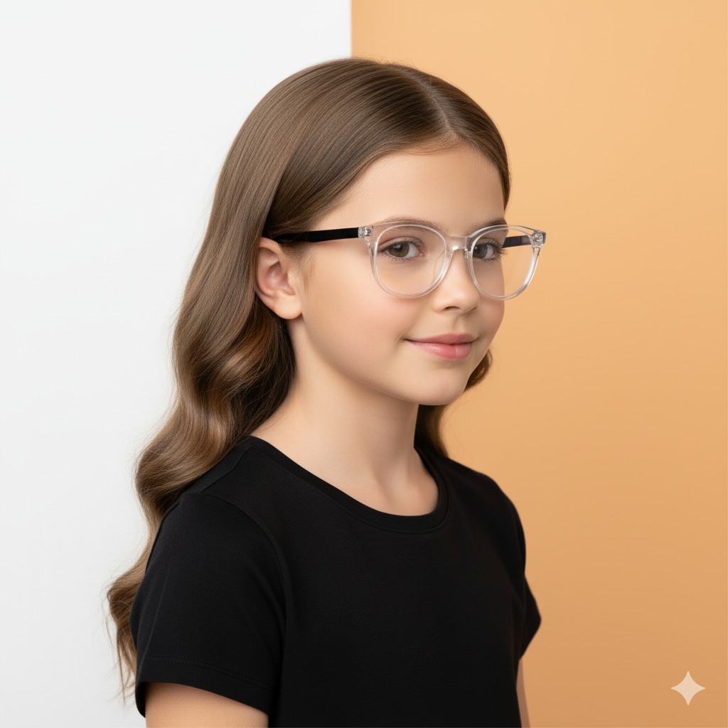 Transparent Round Frame for Girls PopVue