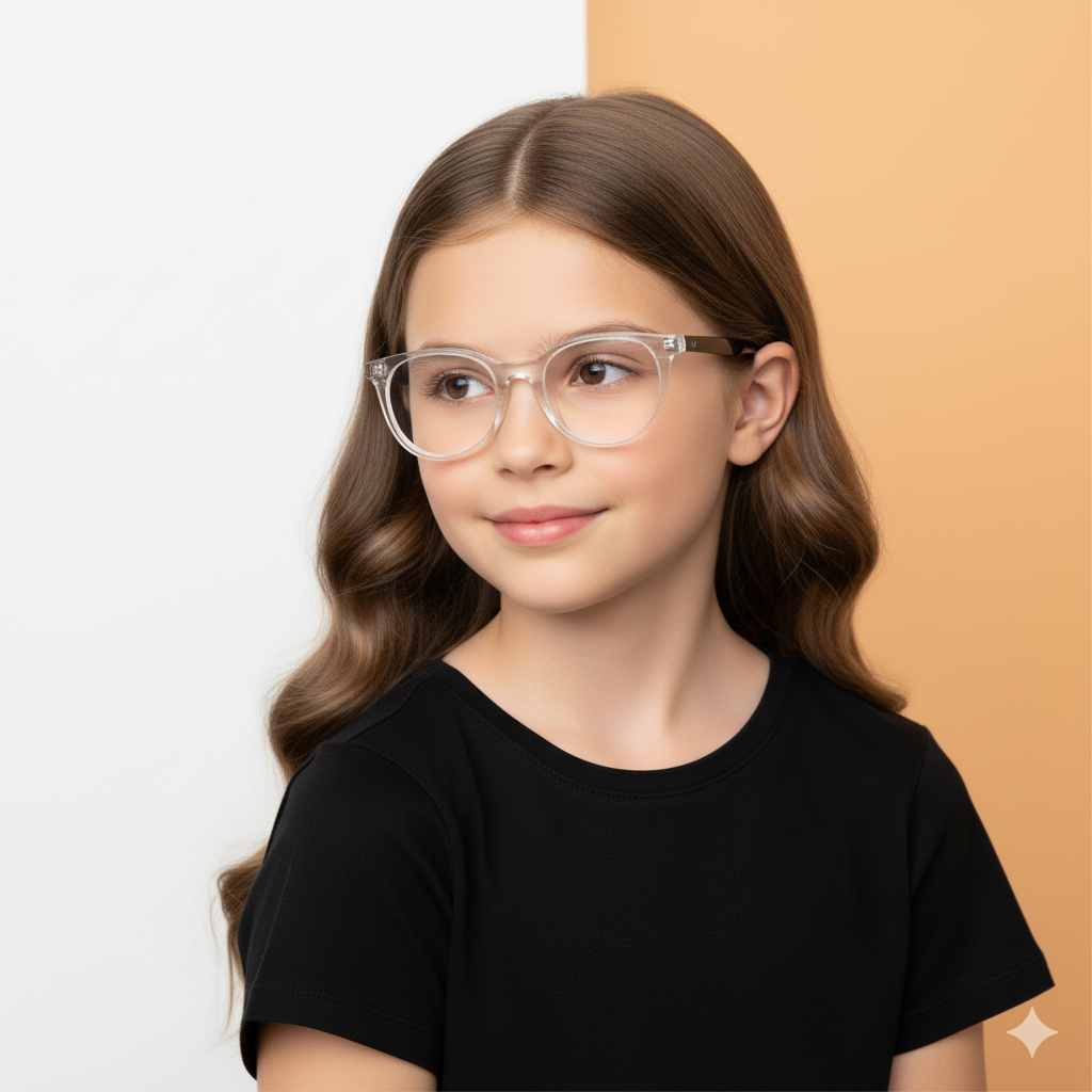 Transparent Round Frame for Girls PopVue