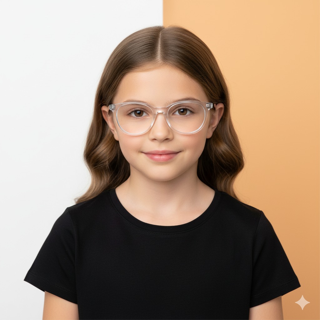Transparent Round Frame for Girls PopVue