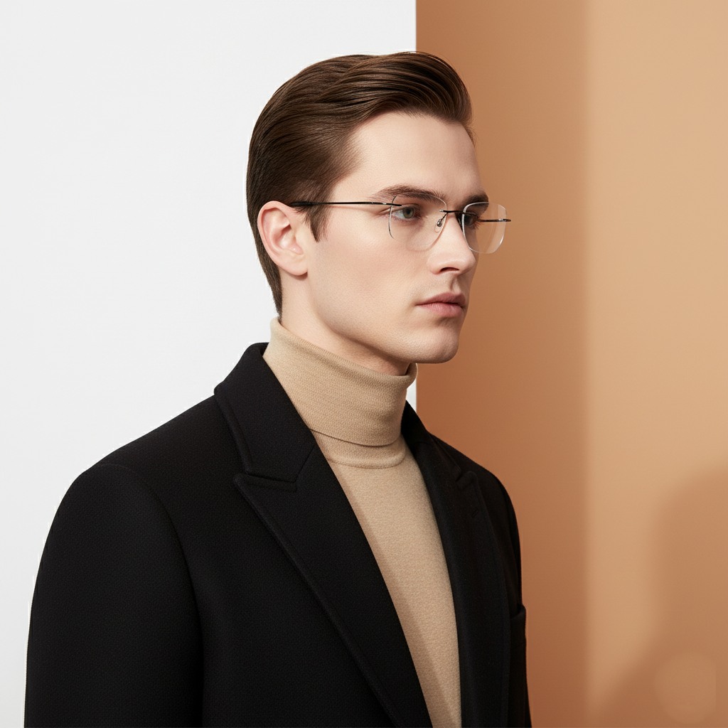 Black Rectangle Frame for Men ELITE