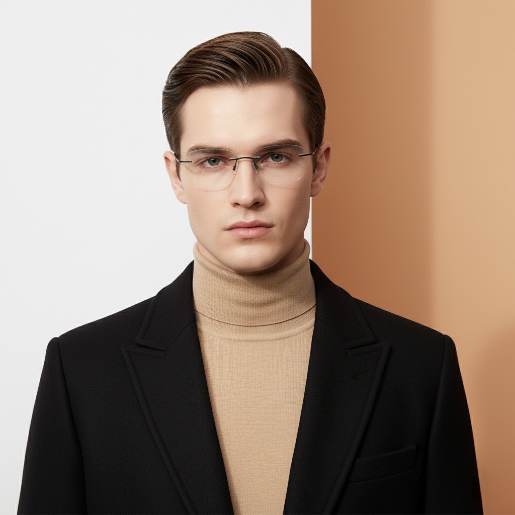Black Rectangle Frame for Men ELITE