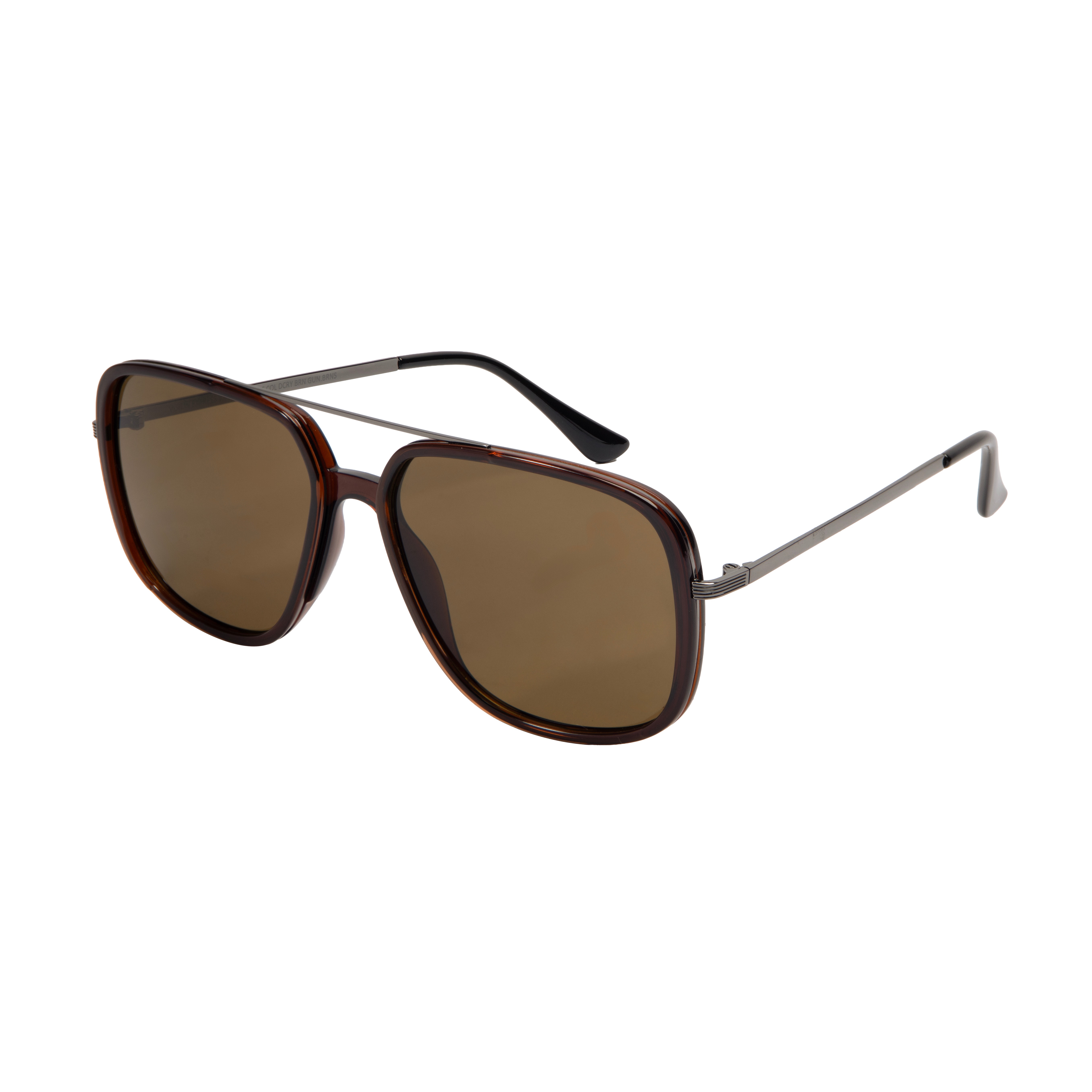 Brown Rectangle Sunglasses for Men
